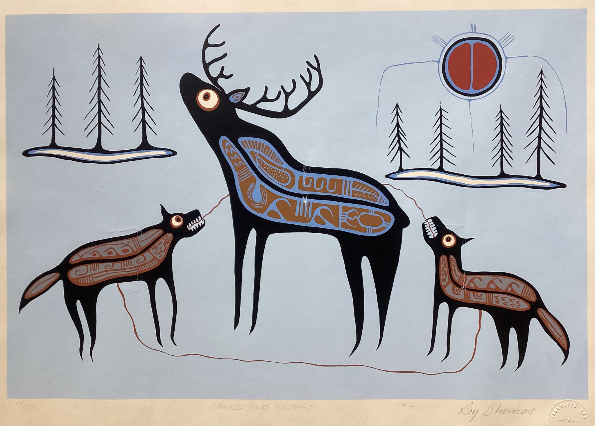 roy thomas, 1977, moose and wolves