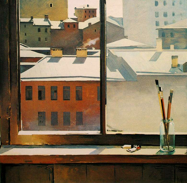 Tahir Salahov, 1959, Moscow Window View